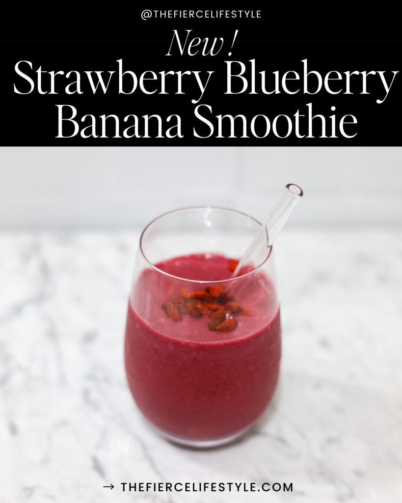 Strawberry Blueberry Banana Smoothie