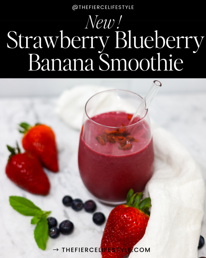 Strawberry Blueberry Banana Smoothie