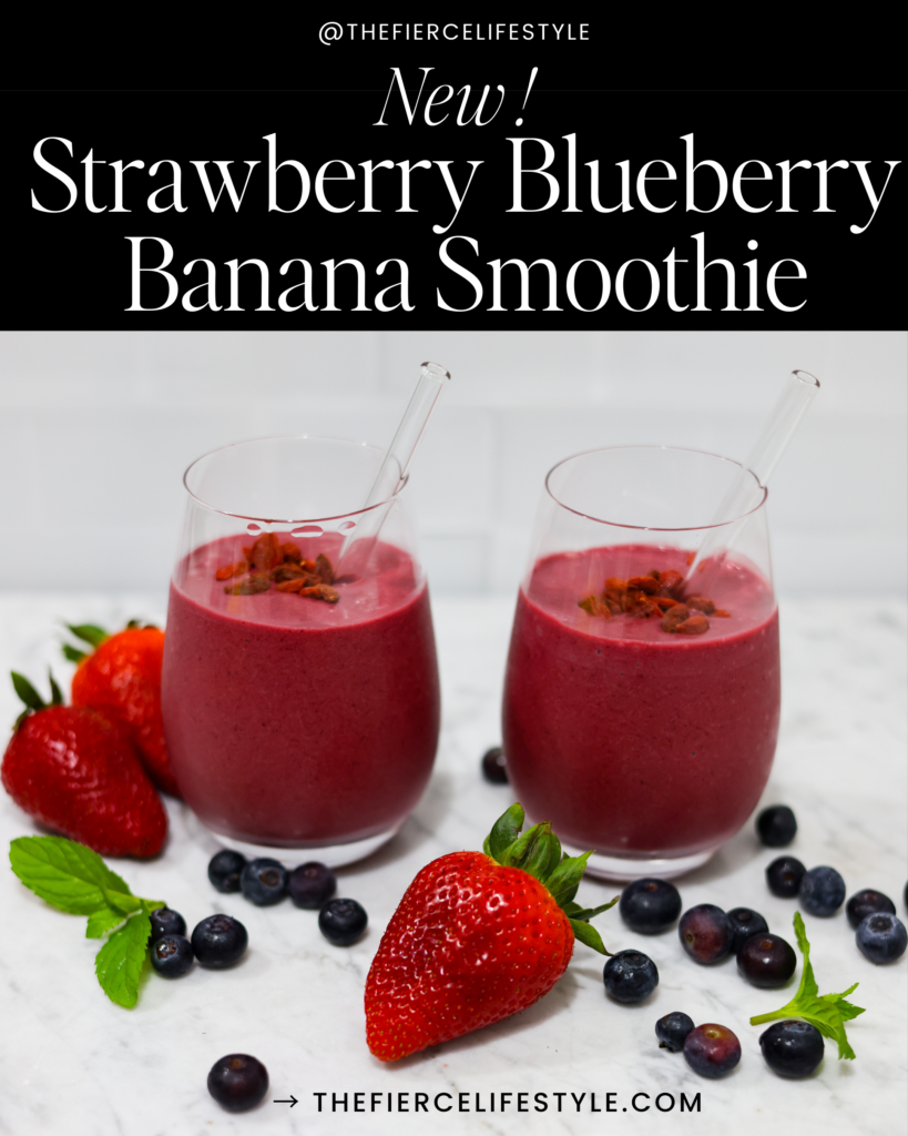 Strawberry Blueberry Banana Smoothie