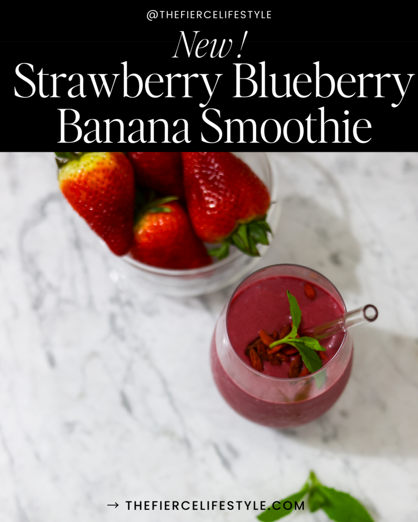 Strawberry Blueberry Banana Smoothie