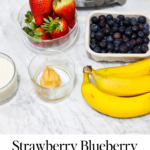 Strawberry Blueberry Banana Smoothie