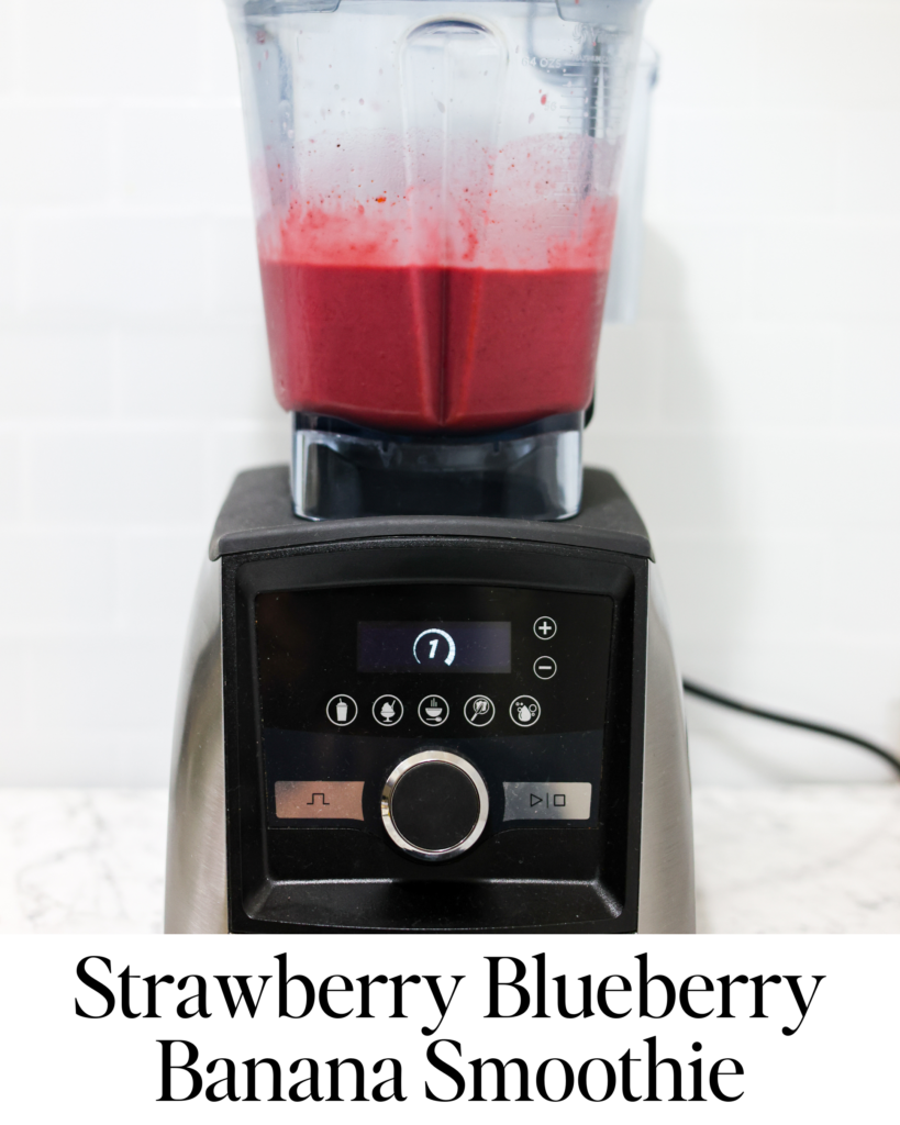 Strawberry Blueberry Banana Smoothie