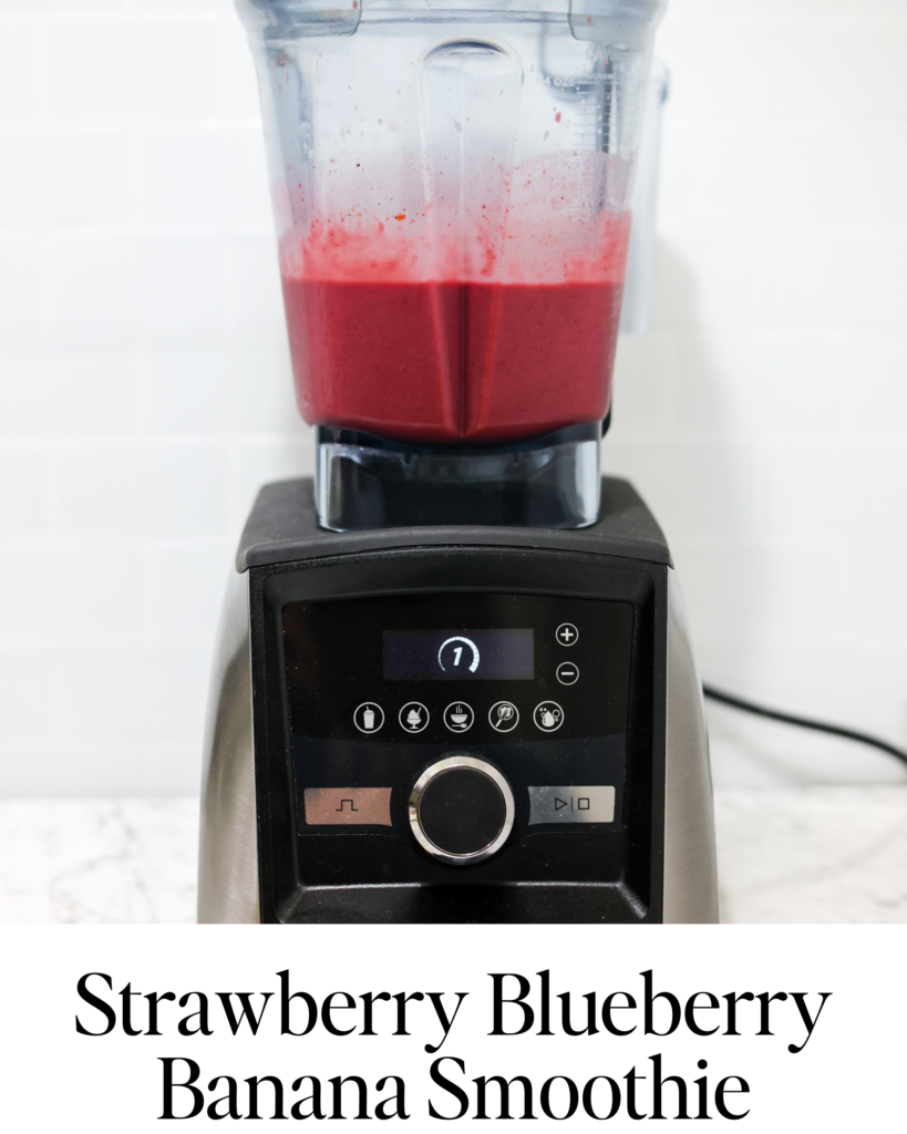 Strawberry Blueberry Banana Smoothie