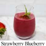 Strawberry Blueberry Banana Smoothie