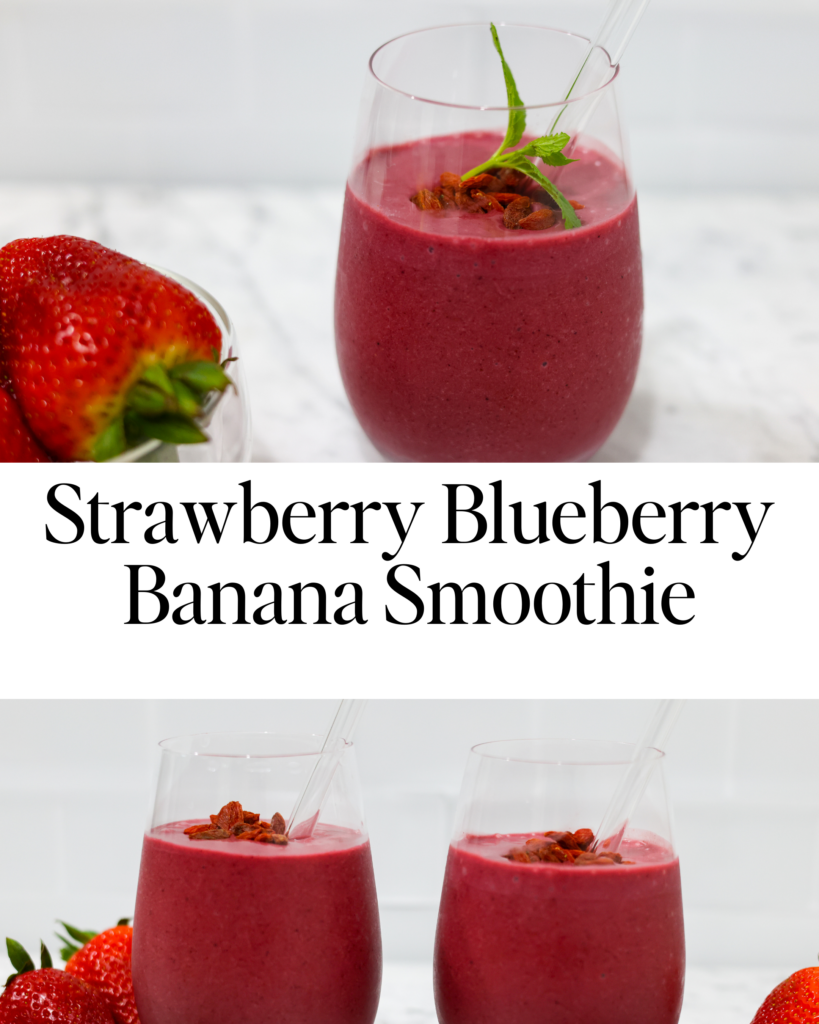 Sip Your Way to a Happy Morning with Our Strawberry Blueberry Banana Smoothie! Kickstart your day with a bang by indulging in our mouth-watering Strawberry Blueberry Banana Smoothie 😋! This delightful blend of fresh fruits, packed with vitamins, makes for the perfect morning energizer 🌞. Experience the perfect symphony of flavors with our simple yet delicious Vitamix recipe. What are you waiting for? Start your day energized with this power-packed beverage! Recipe: https://thefiercelifestyle.com/strawberry-blueberry-banana-smoothie/