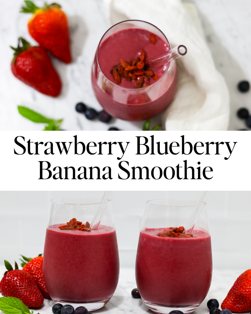 Sip Your Way to a Happy Morning with Our Strawberry Blueberry Banana Smoothie! Kickstart your day with a bang by indulging in our mouth-watering Strawberry Blueberry Banana Smoothie 😋! This delightful blend of fresh fruits, packed with vitamins, makes for the perfect morning energizer 🌞. Experience the perfect symphony of flavors with our simple yet delicious Vitamix recipe. What are you waiting for? Start your day energized with this power-packed beverage! Recipe: https://thefiercelifestyle.com/strawberry-blueberry-banana-smoothie/