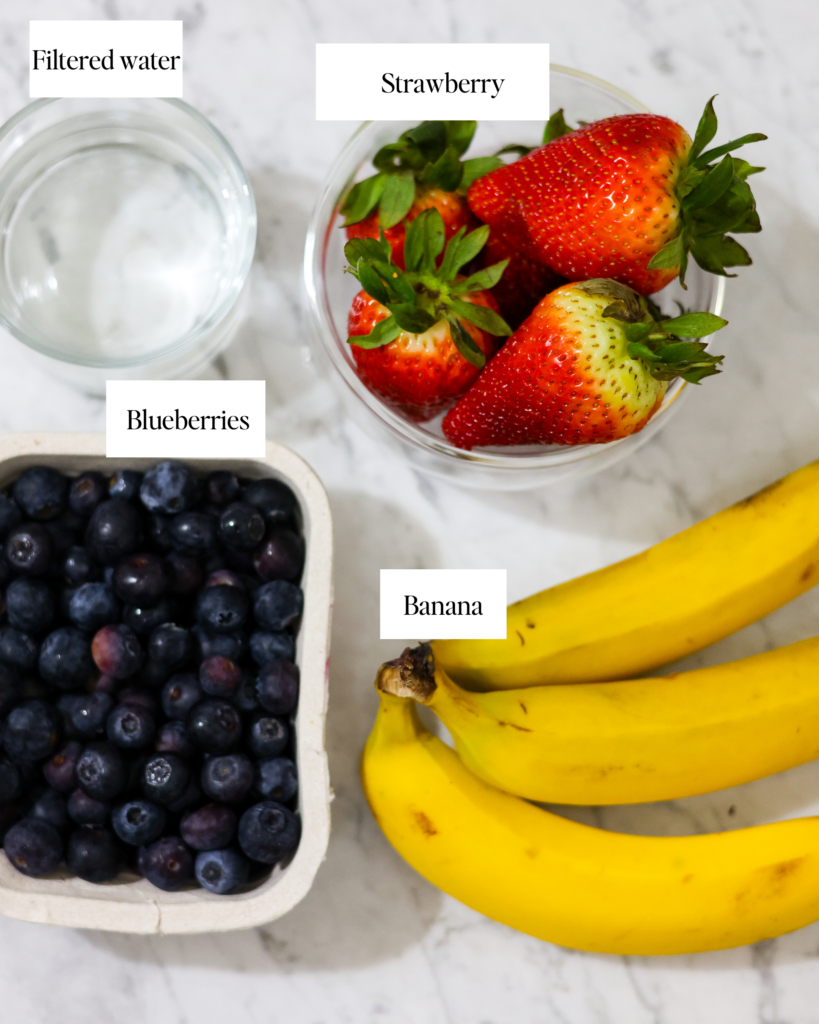 Strawberry Blueberry Banana Smoothie