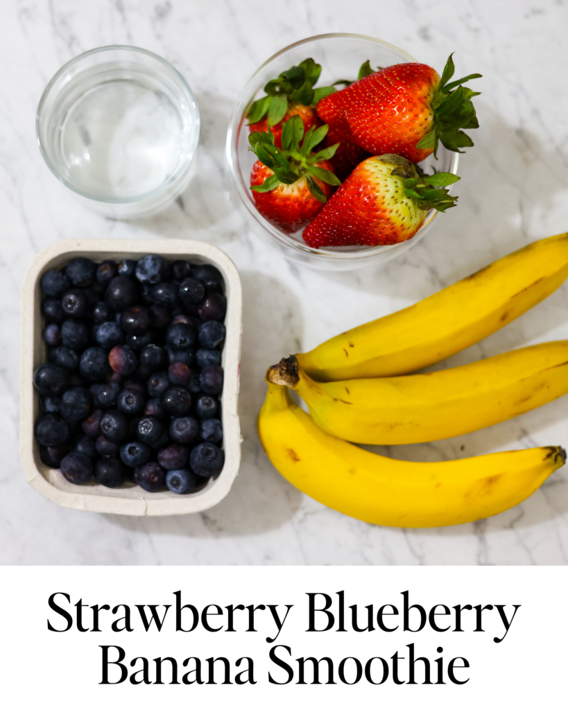 Strawberry Blueberry Banana Smoothie