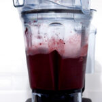 In this photo, you can see an açai bowl in the vitamix