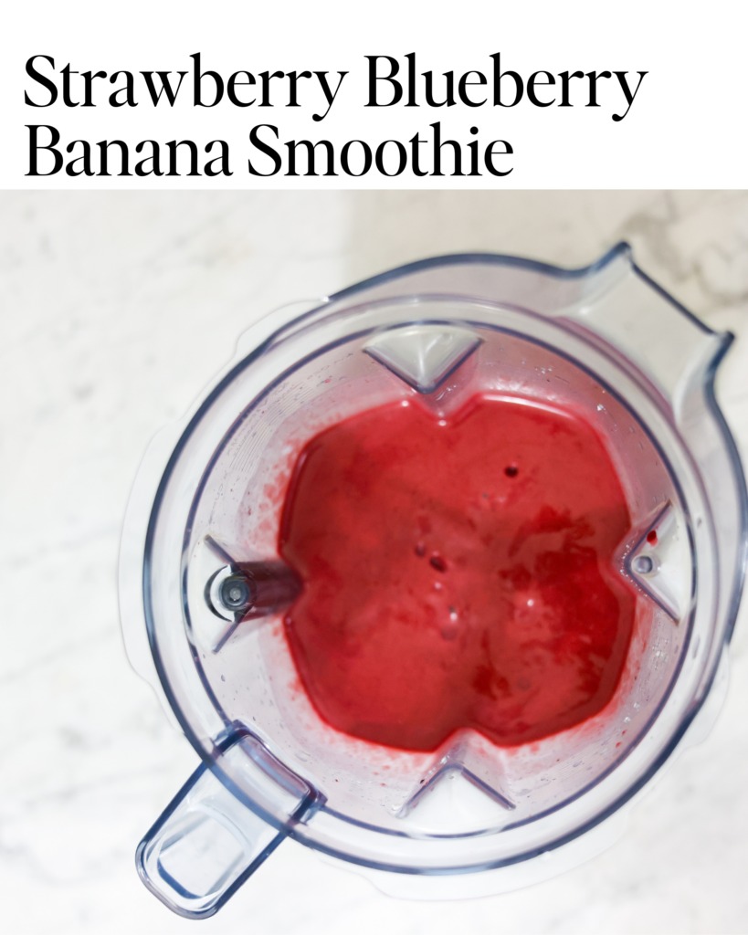 Strawberry Blueberry Banana Smoothie