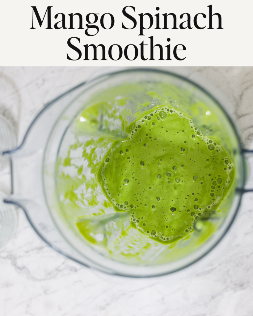 Mango Spinach Smoothie