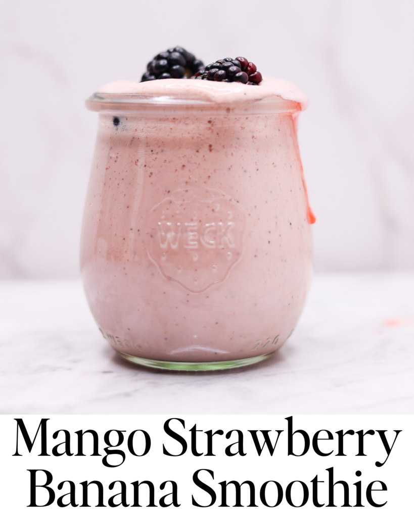 Mango Strawberry Banana Smoothie