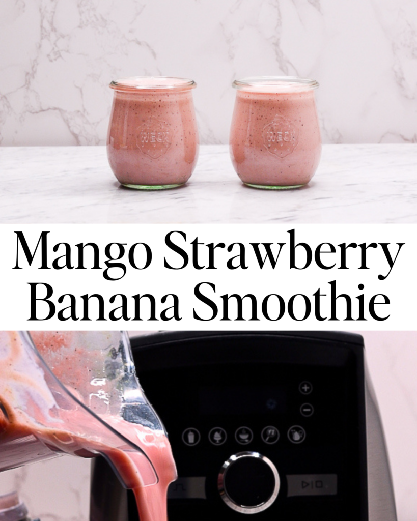 Mango Strawberry Banana Smoothie