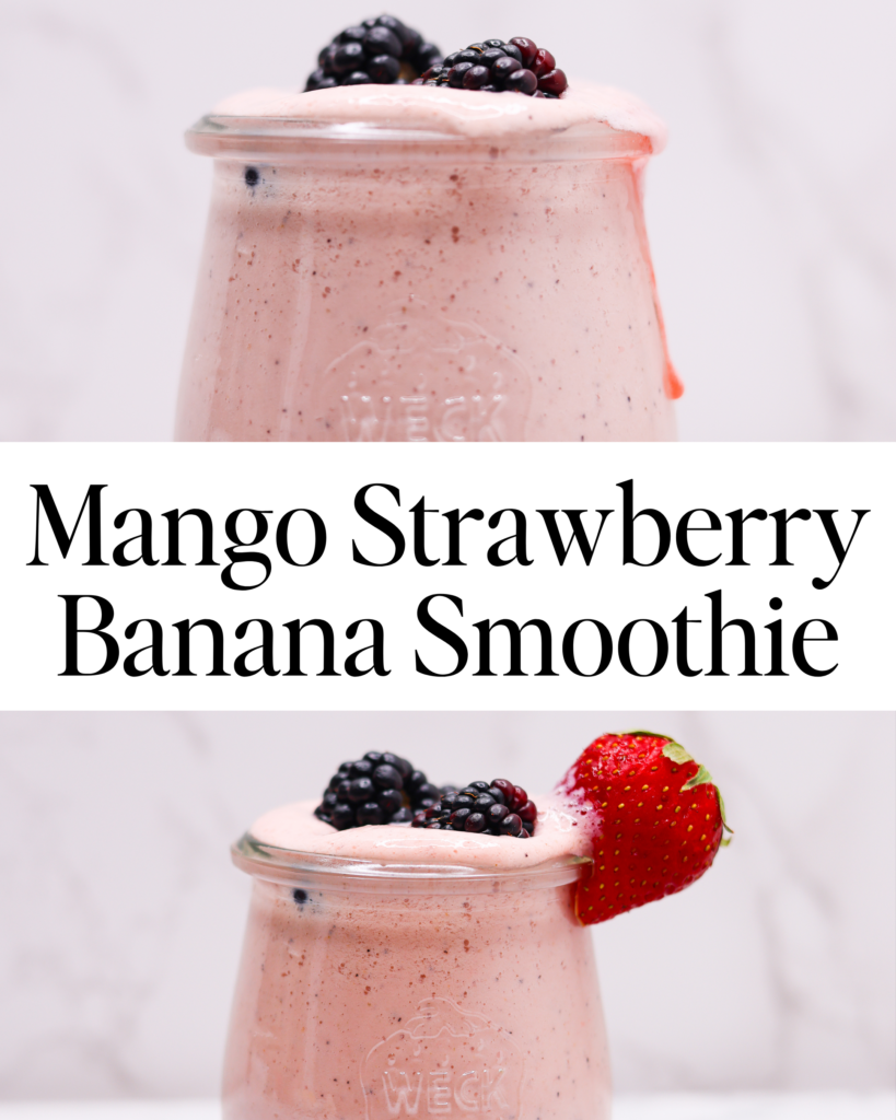 Mango Strawberry Banana Smoothie