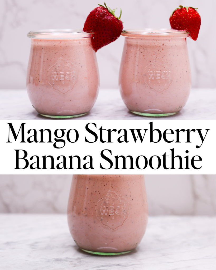 Mango Strawberry Banana Smoothie