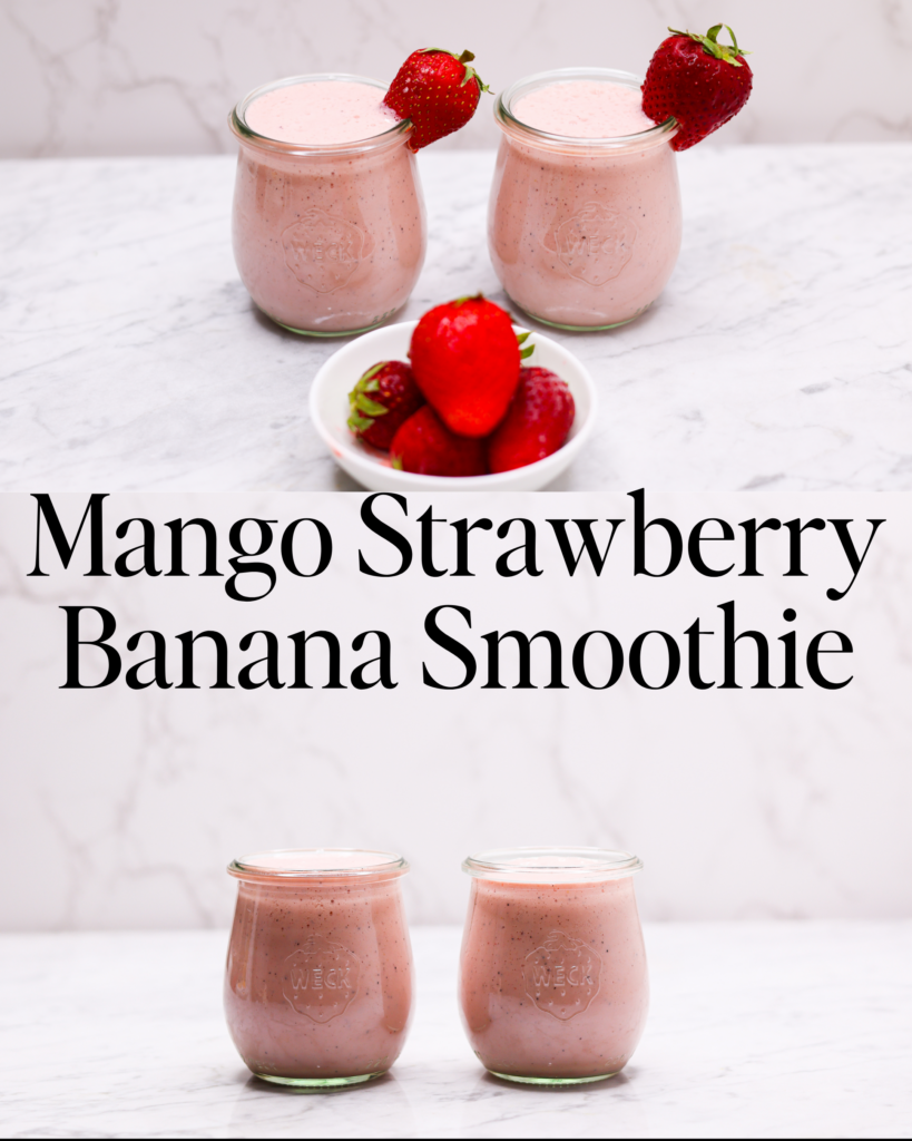 Mango Strawberry Banana Smoothie