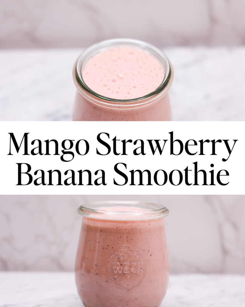 Mango Strawberry Banana Smoothie