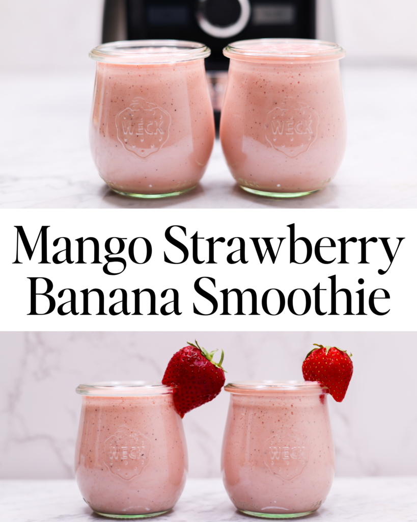 Mango Strawberry Banana Smoothie