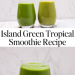 Island Green Tropical Smoothie Aloha! Island Green Smoothie Bliss Say goodbye to dull mornings and hello to the Island Green Tropical Smoothie! Bursting with vibrant fruit flavors and nutritious greens, you'll feel like you're on a tropical getaway in every sip! Get ready to taste sunshine and pack the vitamins your body craves. Don't miss out - Get the recipe! : https://thefiercelifestyle.com/island-green-tropical-smoothie-recipe/