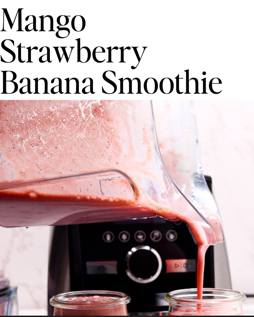 Mango Strawberry Banana Smoothie