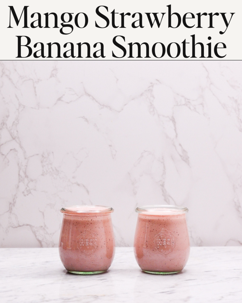 Mango Strawberry Banana Smoothie