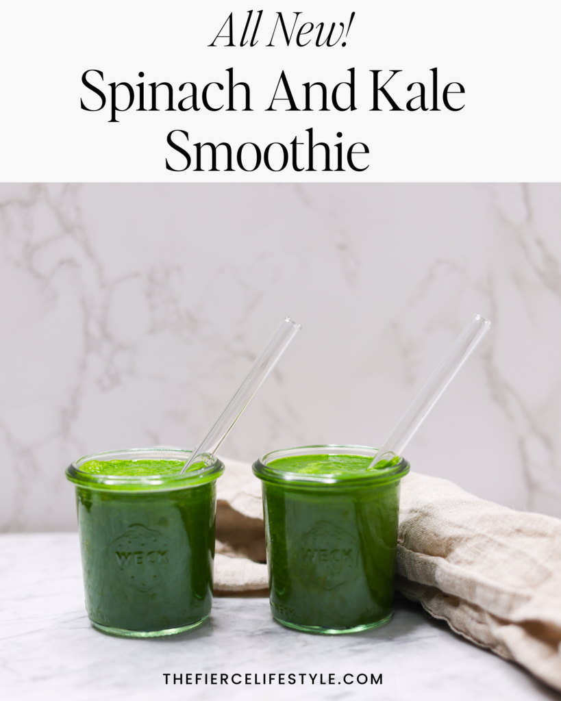 Spinach And Kale Smoothie A Sip of Green: Unveil Nature's Superfood Smoothie Discover the powerhouse of nutrition in our Spinach and Kale Smoothie! Packed with anti-inflammatory agents and brimming with the green goodness of spinach and kale, this refreshing smoothie not only tastes delicious but offers a health boost too. Perfect to start your day or to refuel midway, this green smoothie is your ticket to a healthier lifestyle. Intrigued? Click the link to try out the recipe. https://thefiercelifestyle.com/spinach-and-kale-smoothie/